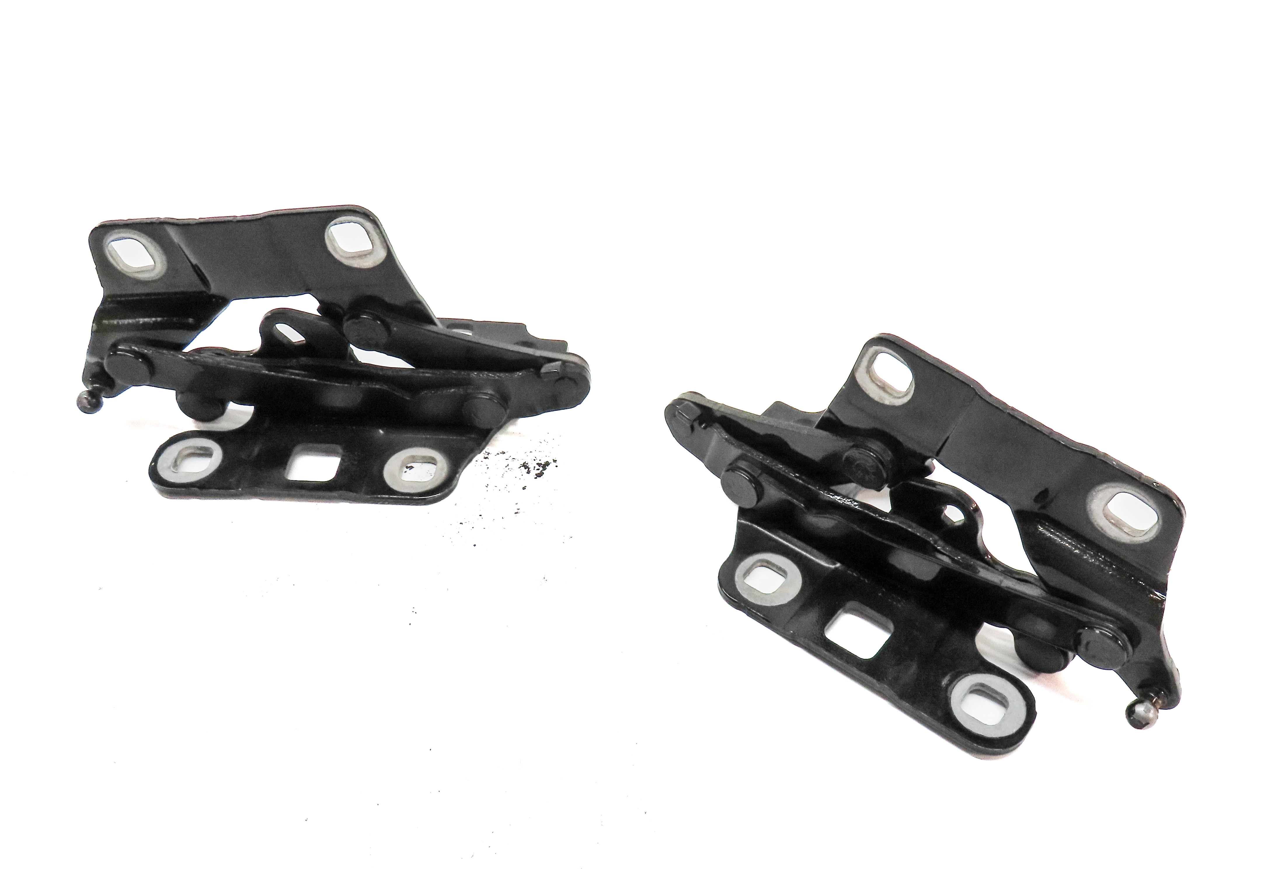 12-19 MERCEDES GL ML (W166 X166) FRONT LEFT & RIGHT HOOD HINGE SET (Black) — exact item pictured